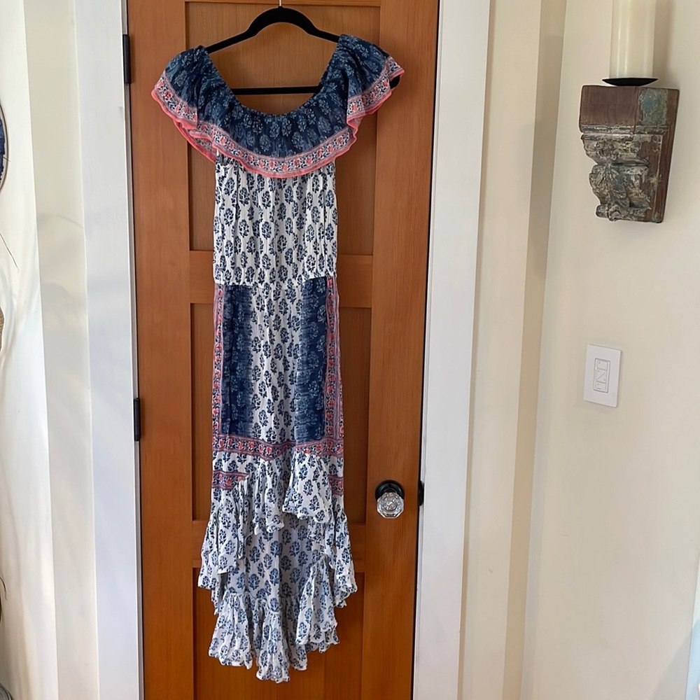 ❌SOLD❌ Tolani High Low Off the Shoulder Dress